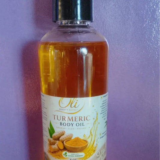 Oli Beauty Secret Turmeric Body Oil – 8 Oz Nourishing Body Care Oil