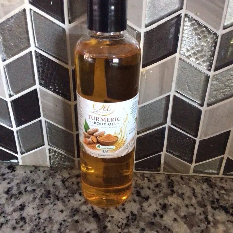 Oli Beauty Secret Turmeric Body Oil – 8 Oz Nourishing Body Care Oil